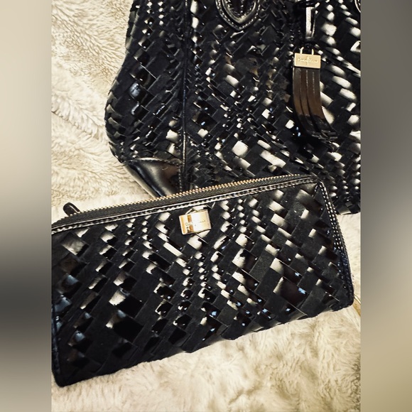 Cole Haan Black Leather Purse & Wallet Set - Picture 2 of 12